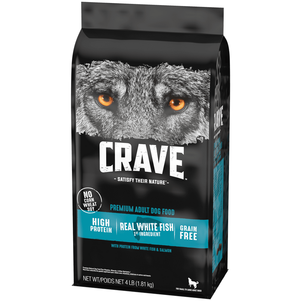 CRAVE™ White Fish & Salmon Recipe High Protein Grain-Free Dry Dog Food ...